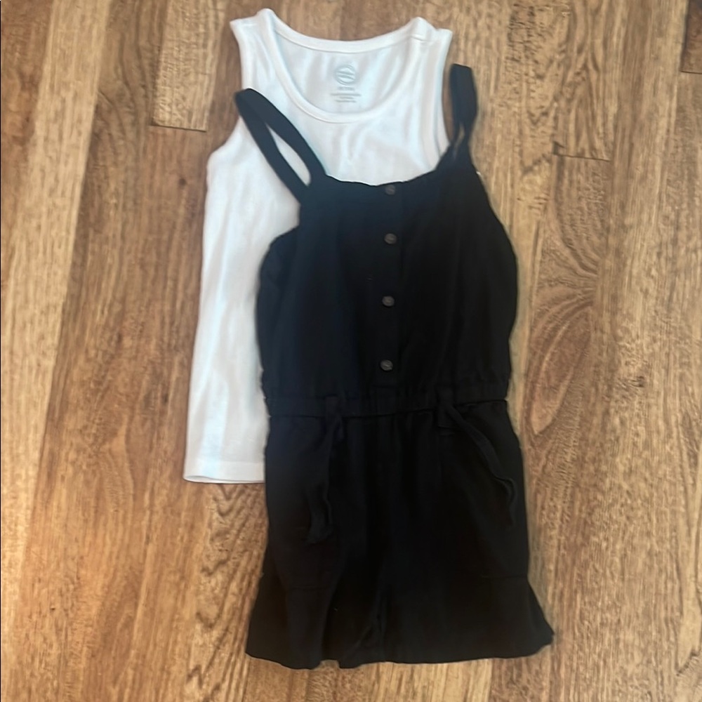 Kids Black Romper